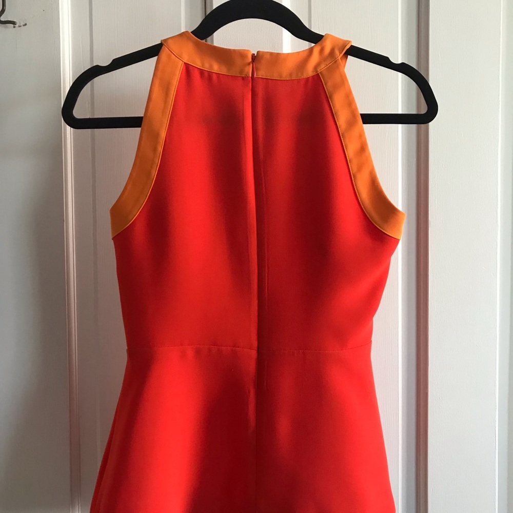 🌹Banana Republic Lava Orange Sleeveless Peplum - Picture 4 of 8